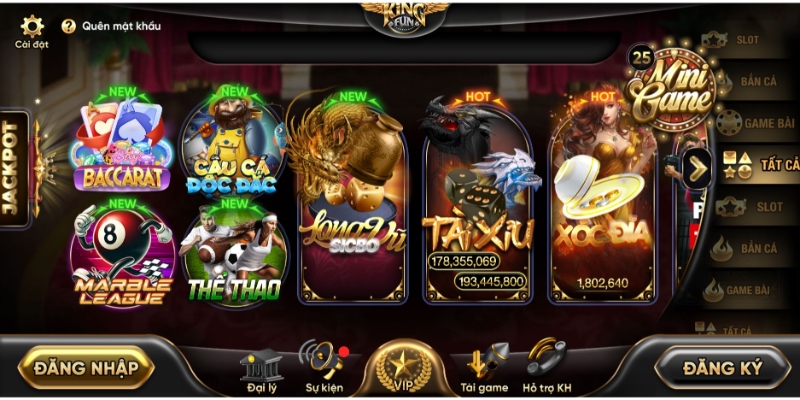 Đăng nhập Kingfun