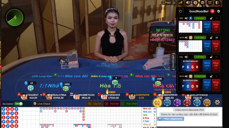 Casino trực tuyến 1 Casino trực tuyến tại Kingfun có các Dealer là người thật