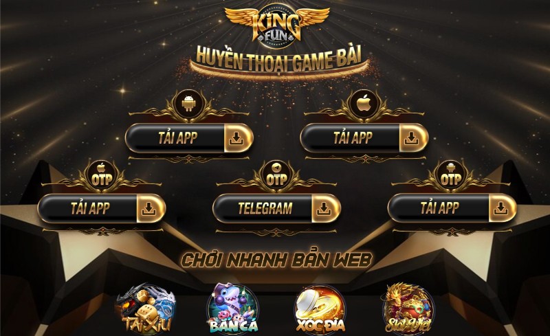 Kingfun | Huyền thoại game bài đổi thưởng | Link tải +99USDT 10 Kingfun